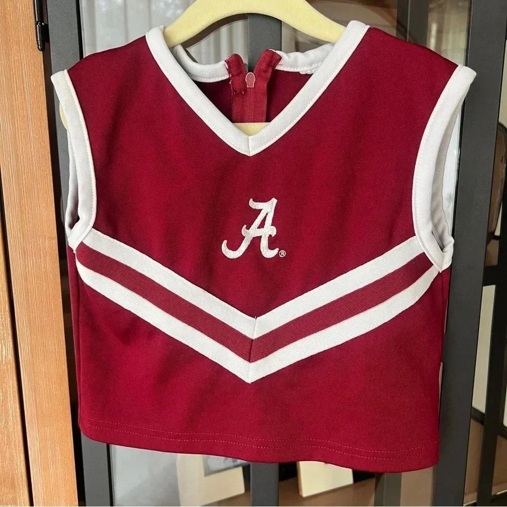 Alabama football cheerleader top girls toddler tank costume Bama roll tide